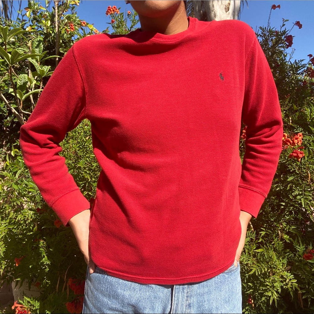 ralph lauren red sweatshirt